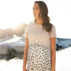 Seraphine Maternity & Nursing Dress with Cotton Blend Top